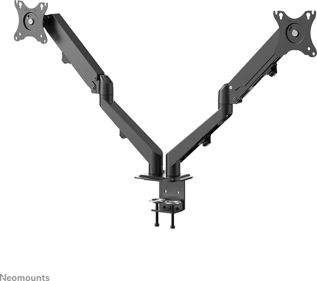 Neomounts DS70-700BL2 Monitorarm 2 schermen - 17-27" - 2-7kg - gasveer - Zwart