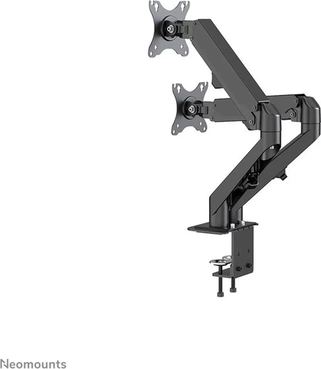 Neomounts DS70-700BL2 Monitorarm 2 schermen - 17-27" - 2-7kg - gasveer - Zwart - afbeelding 6 van 6