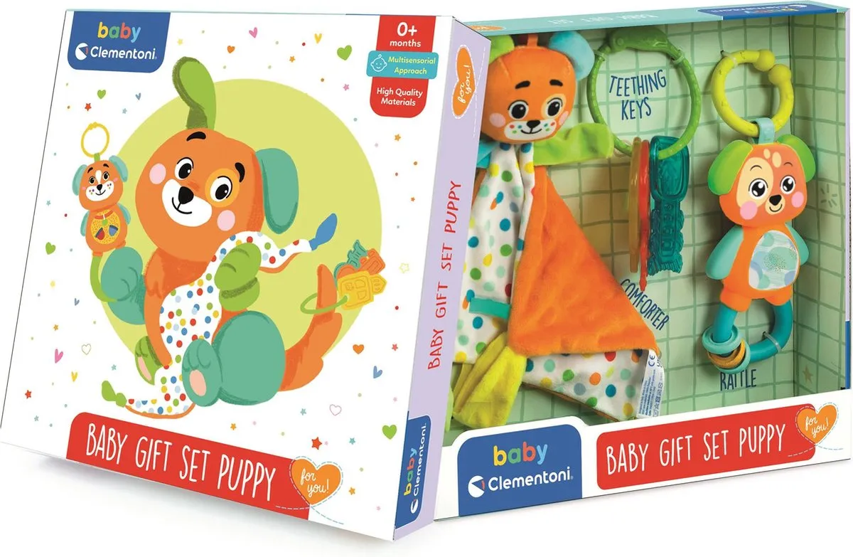 Clementoni Baby Giftset Puppy - Blauw