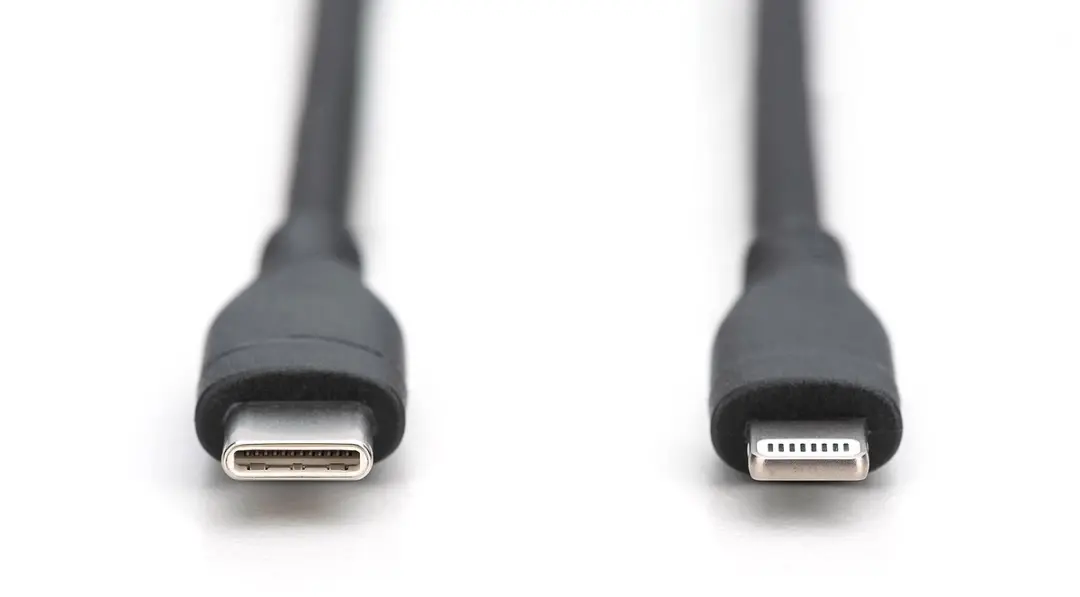 Digitus AK-600110-010-S Lightning USB-kabel 1m - Zwart