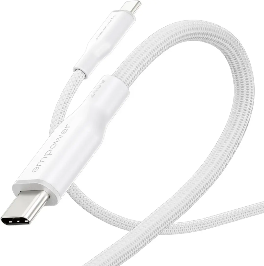 PanzerGlass empower 240W USB-C Kabel 1.2M - Wit