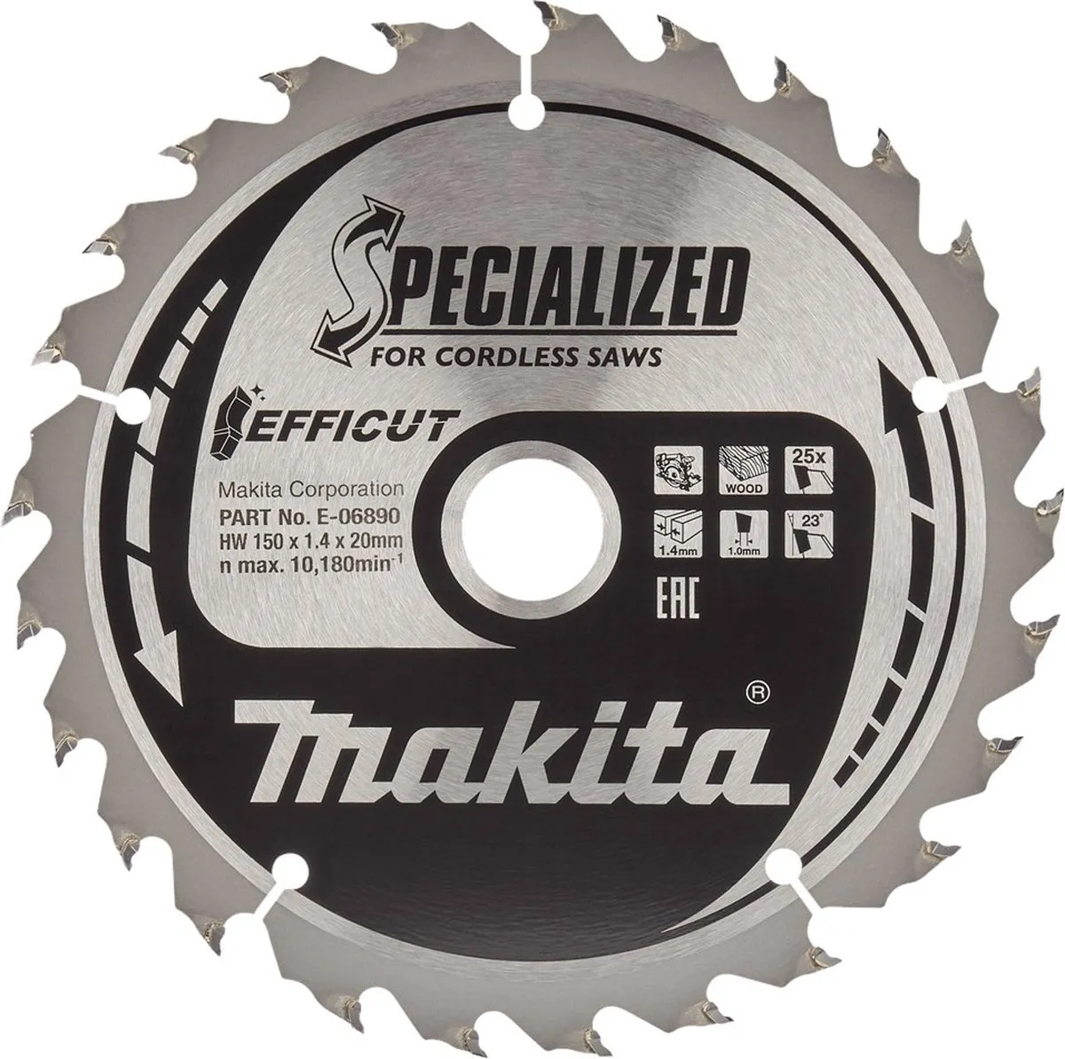 Makita Efficut Cirkelzaagblad Ø150mm 25T