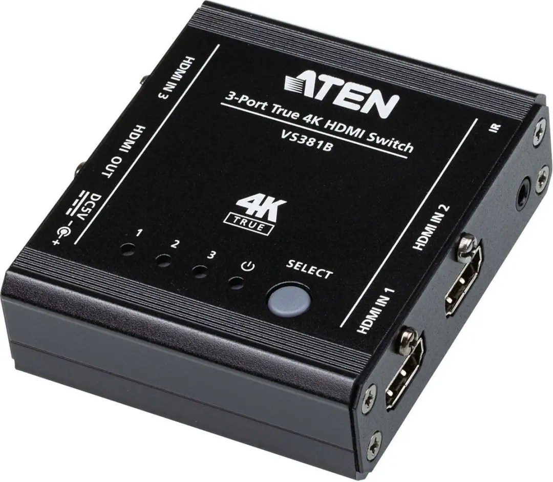 ATEN VS381B HDMI-switch met 3 poorten True 4K