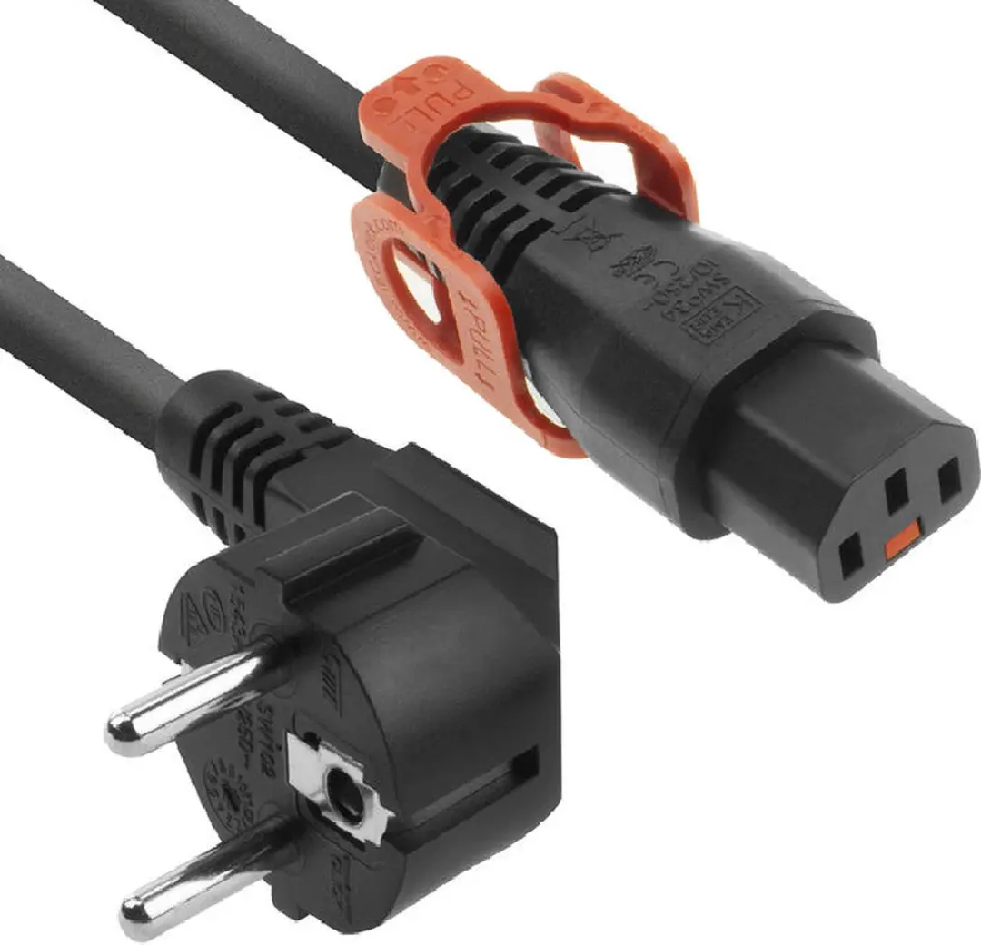 ACT EL332S AK5151 Netsnoer Schuko - 2m - Zwart