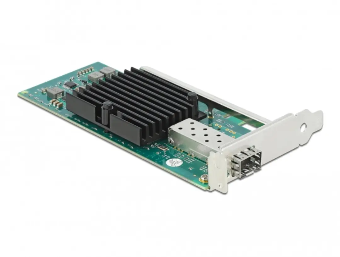 Delock PCIe x8 Kaart 1x SFP+ 10Gbps LAN - Zwart/Groen