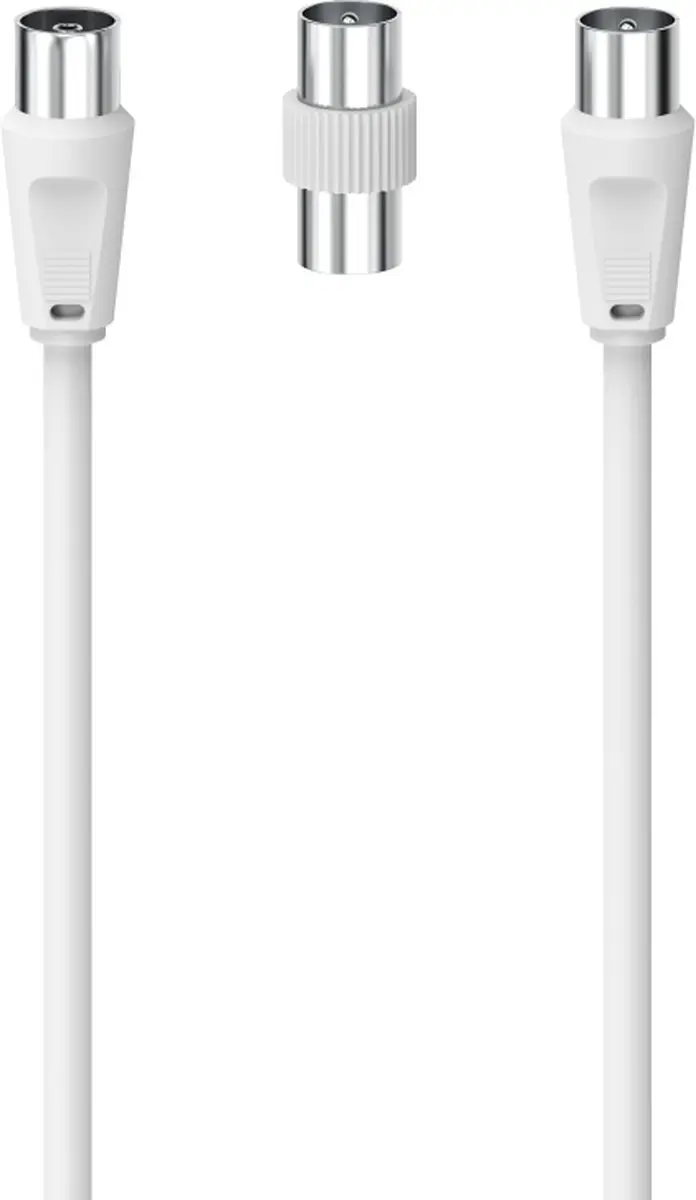 Hama 00205298 Coaxkabel 10m - Wit