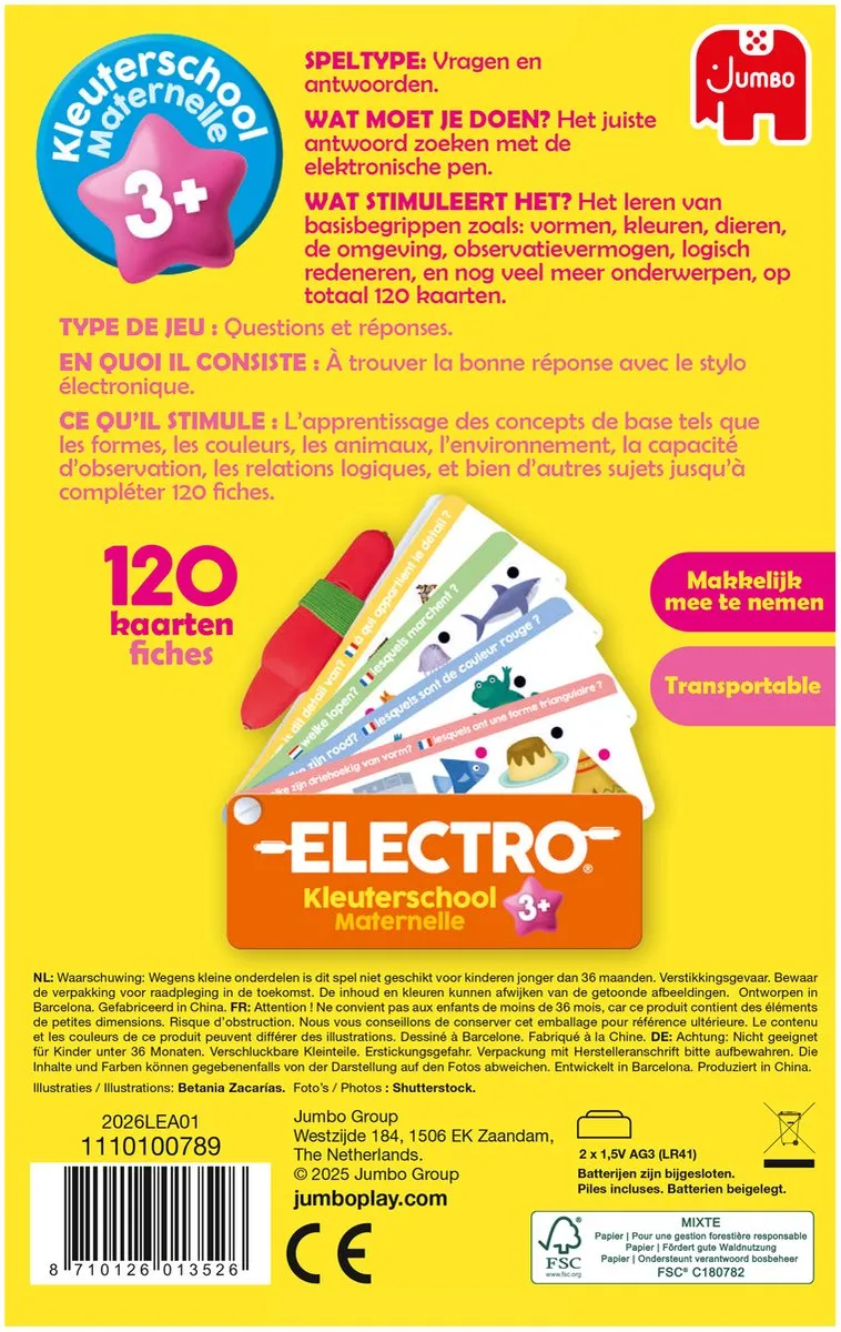Jumbo Electro Fan on the Go - 100+ Vragen - Multicolor
