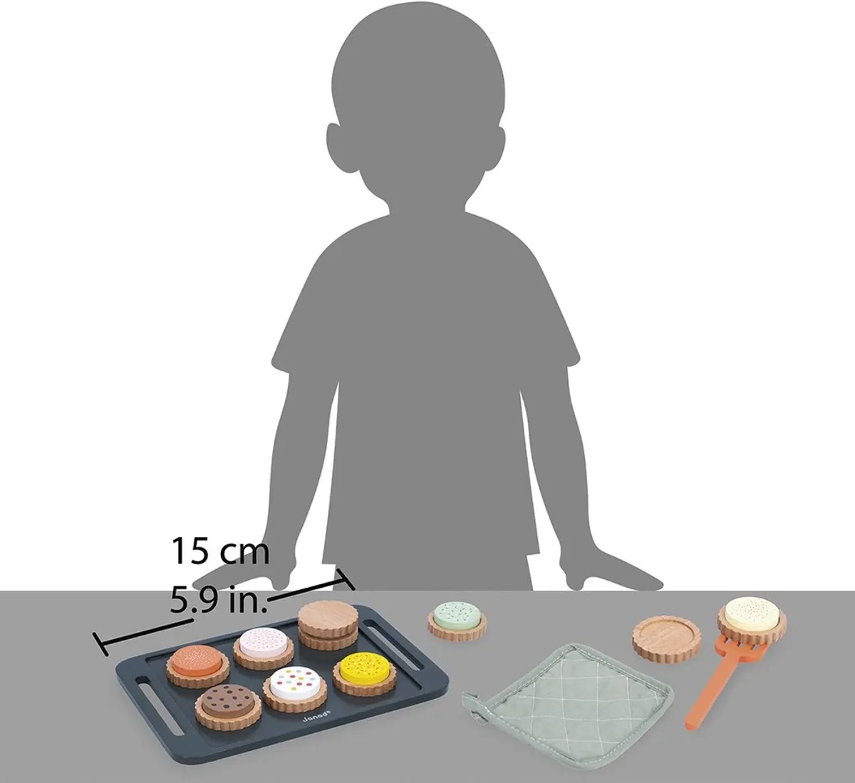 Janod Shiny Grandma Houten Keukenset - 21 Accessoires - Vanaf 3 jaar