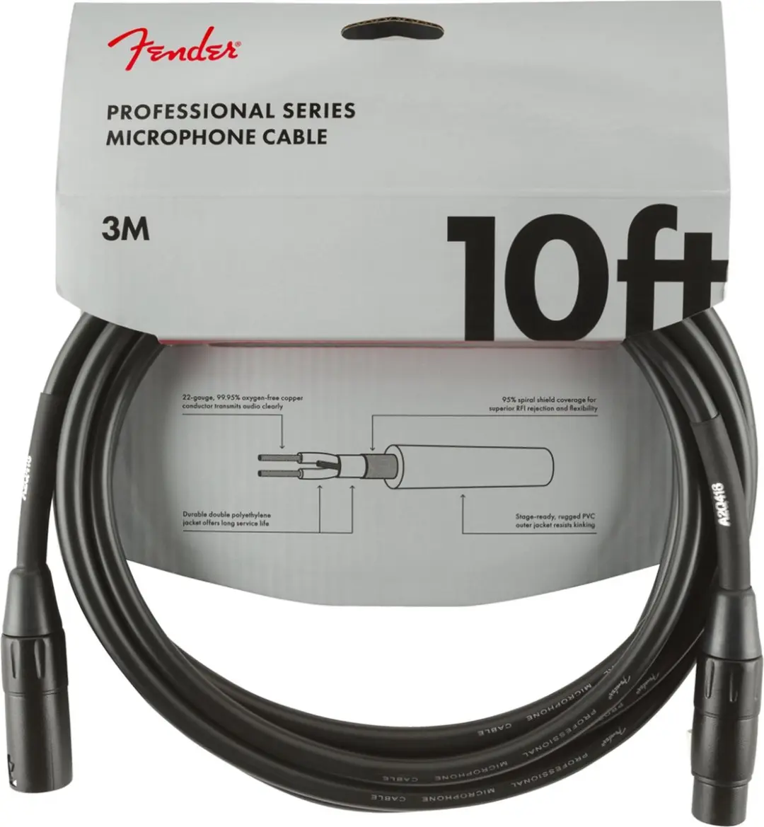 Fender Professional Microfoonkabel 3m