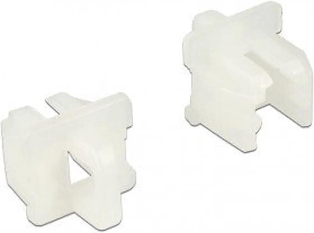 Delock RJ11 Jack Stofhoesje - 10 Stuks Wit