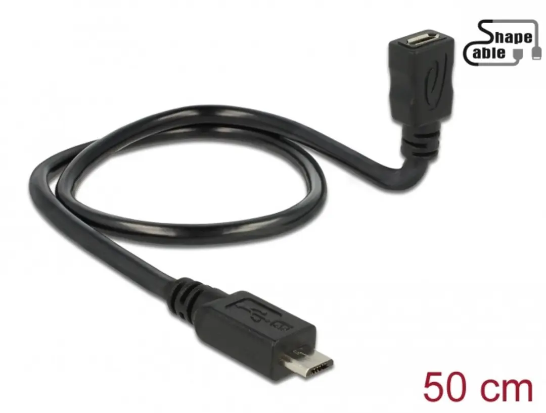 Delock USB 2.0 Micro-B OTG Kabel 0.5m