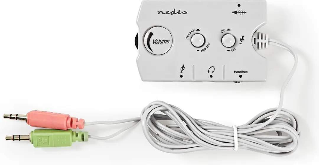 Nedis Audioswitch ASCR10020GY - Ivoor - afbeelding 6 van 6