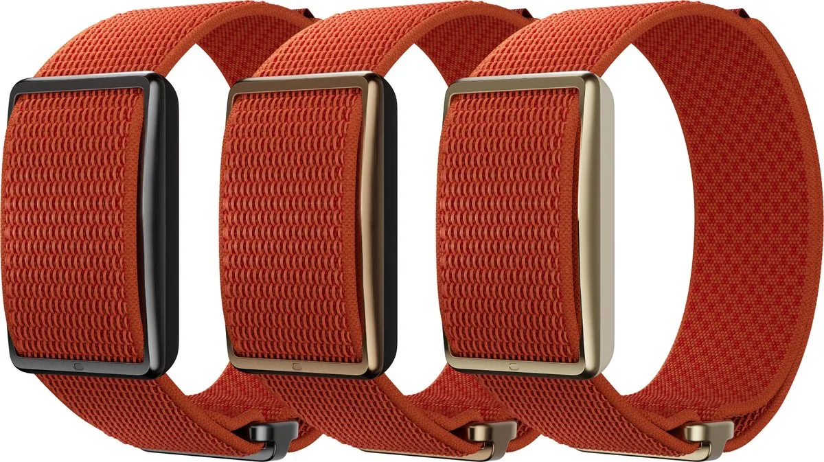 Polar Loop SoftWeave Horlogeband - ORANGE FLAME - 2 Stuks S/M & M/L