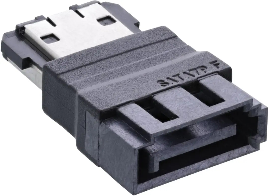 InLine eSATA naar SATA Adapter SATA300 3Gbit/s - Zwart