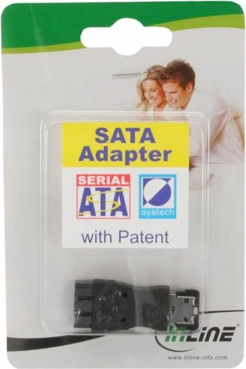 InLine eSATA naar SATA Adapter SATA300 3Gbit/s - Zwart