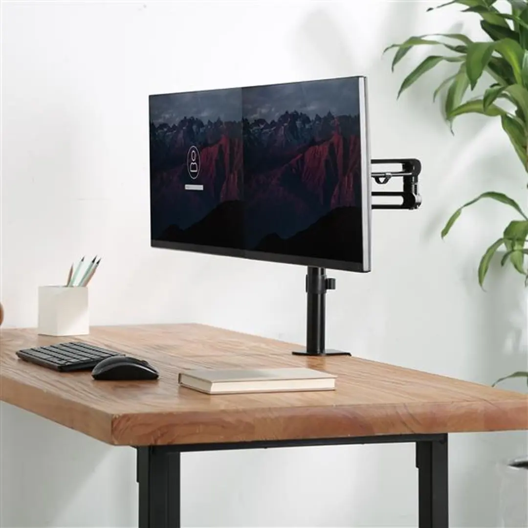Startech ARMDUAL3 Dubbele Monitorarm - Zwart