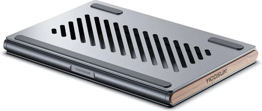 NÖRDIC LH-566 Draagbare Laptopstandaard - Aluminium - 10" - Grijs