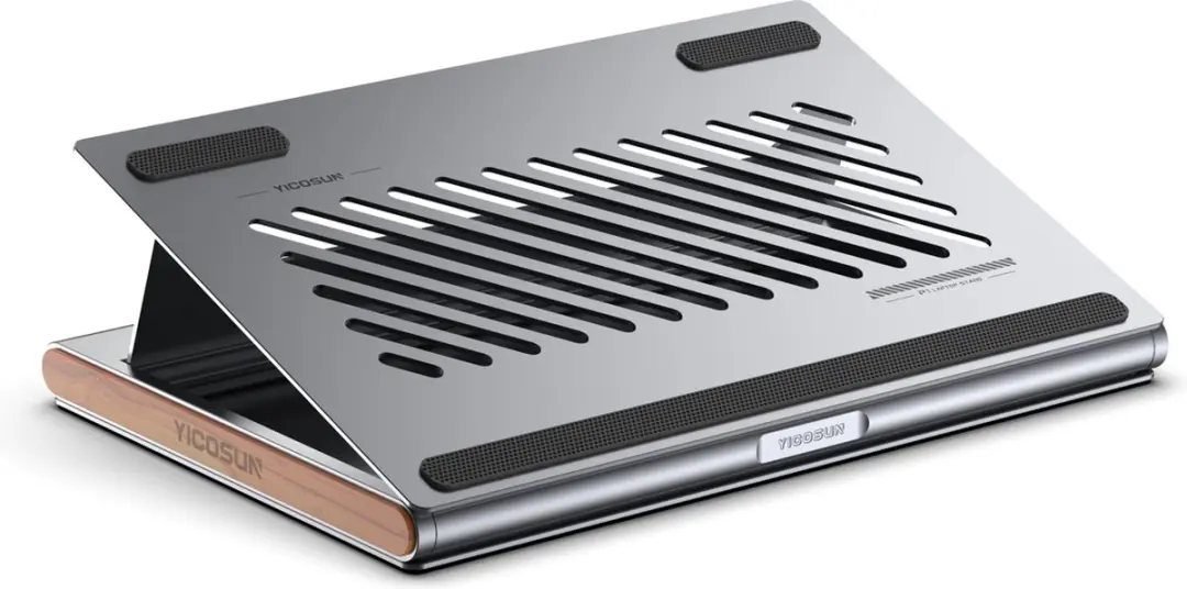 NÖRDIC LH-566 Draagbare Laptopstandaard - Aluminium - 10" - Grijs