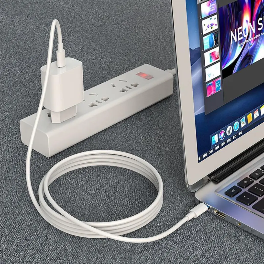 Hoco X51 USB-C Opladerkabel 100W - 1m - Wit