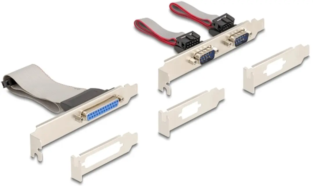 Delock Mini PCIe I/O Kaart - 1x Parallel, 2x RS-232 - Groen