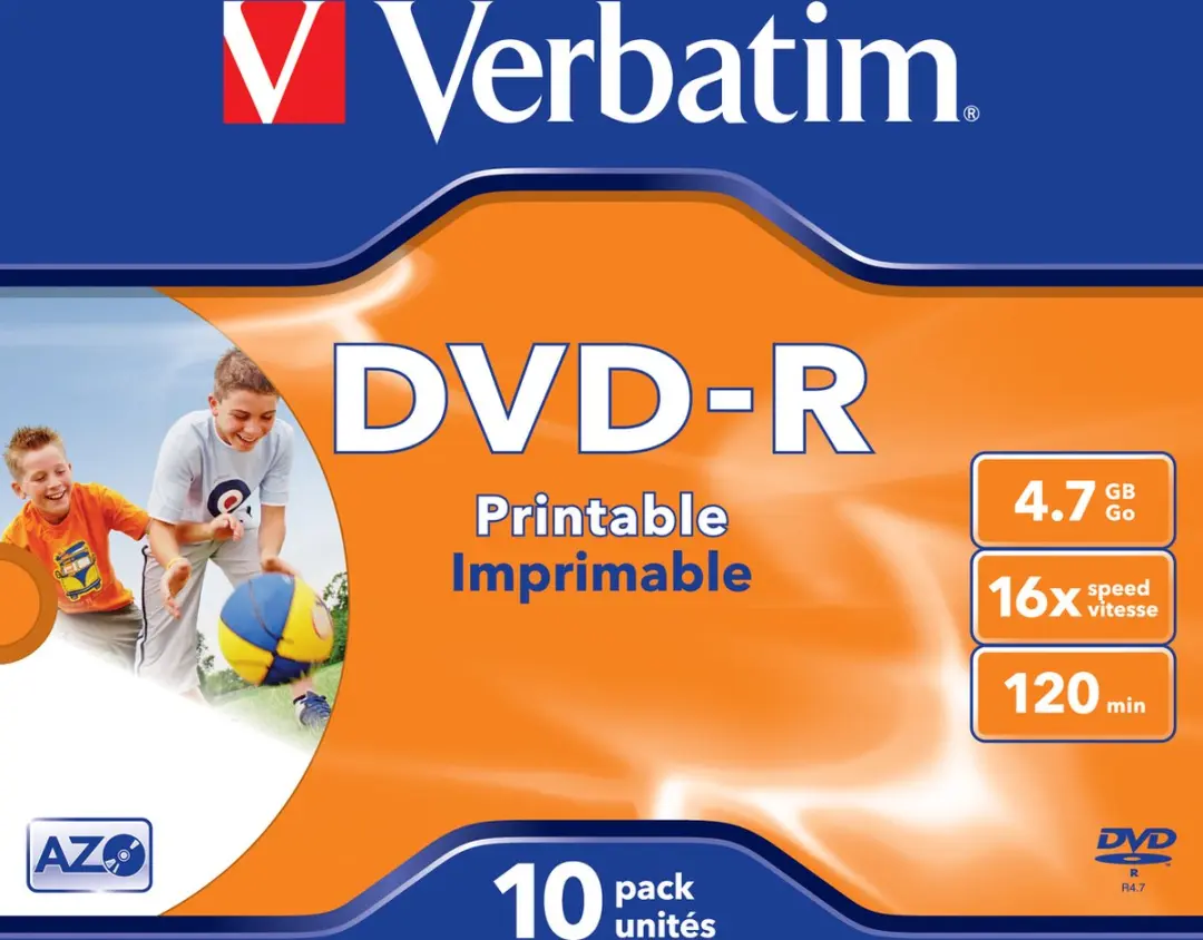 Verbatim 43521 DVD-R Wide Inkjet Printable ID Brand