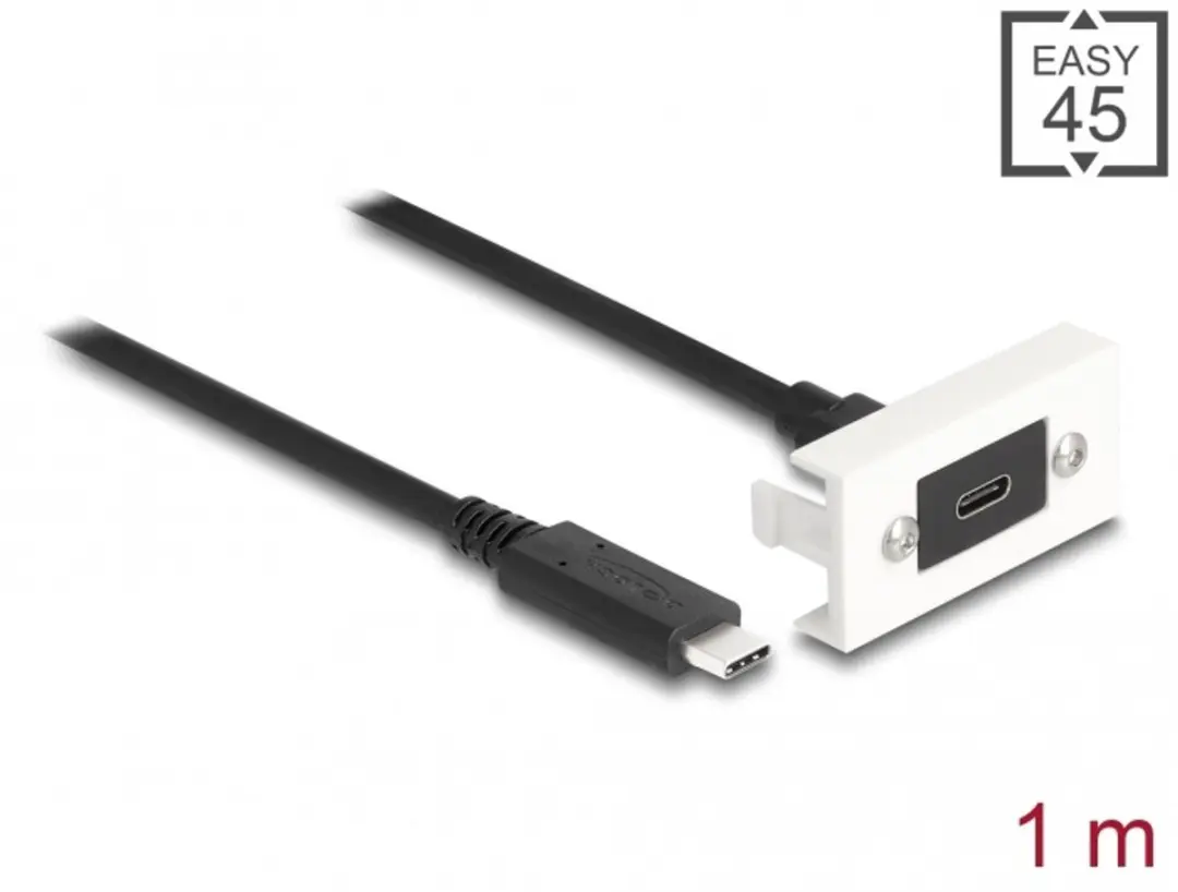 Delock Easy 45 USB 3.2 Gen 2 Type-C Kabel - 10Gbps - Zwart