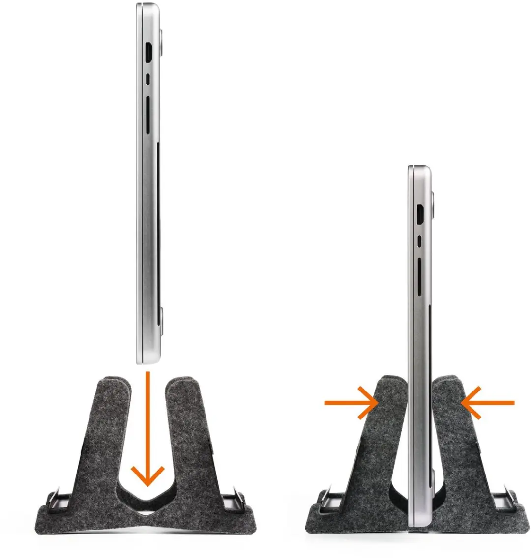Durable VERTICAL EFFECT Laptopstandaard 17" - Antraciet