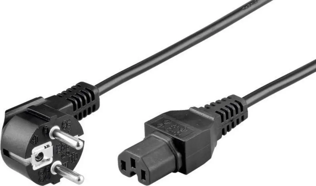 InLine C15 CEE 7/7 Stroomkabel 3x1,00mm - 5m - Zwart - afbeelding 6 van 6