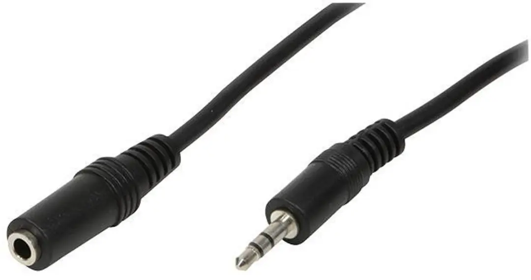 Logilink CA1055 Audio Kabelverlenging 5M - Zwart