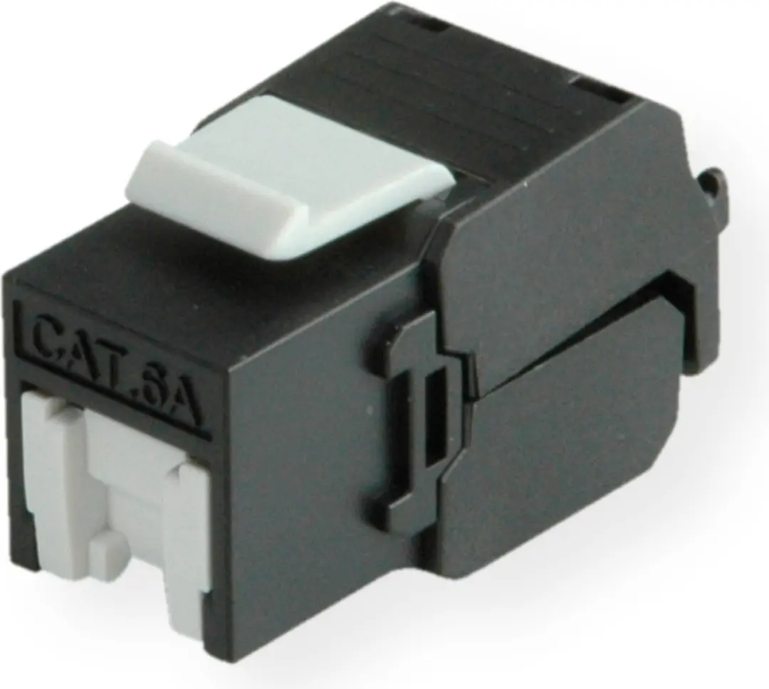 Roline Cat.6A Keystone RJ45 - Zwart