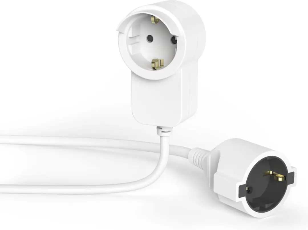 Hama Geaarde Verlengkabel 3,0m - Wit - afbeelding 6 van 6