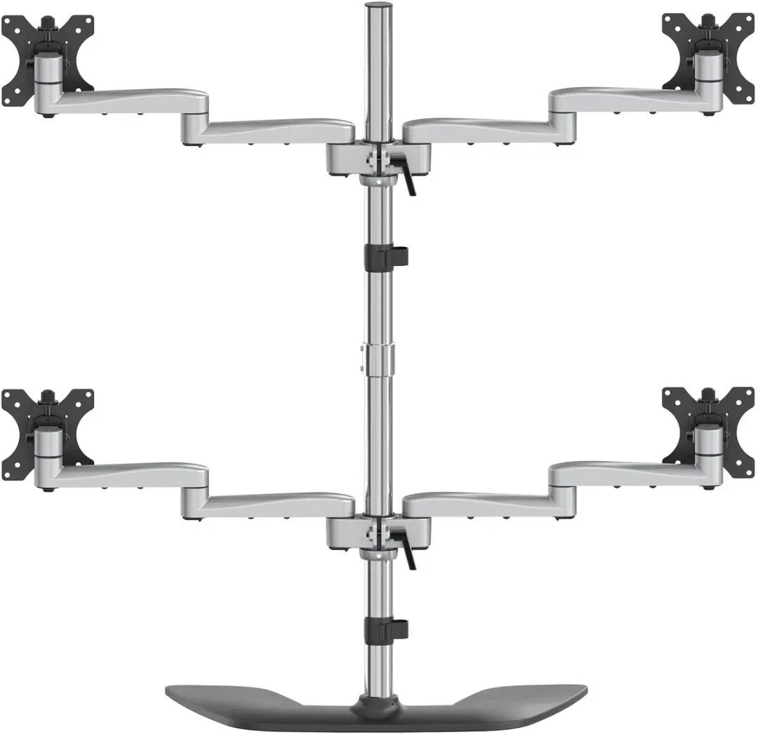 Startech Monitorarm QuadSS ARMQUADSS - 4x tot 32" - Zwart-Grijs - afbeelding 6 van 6