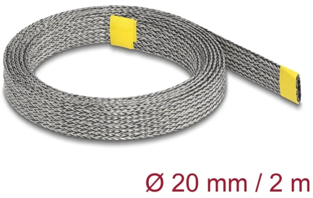 Delock Braided Sleeve EMI Shielding 2m x 20mm