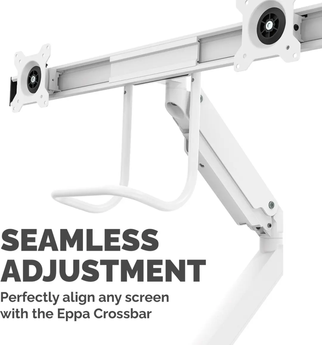 Fellowes Eppa Crossbar Monitorarm 32" - Wit