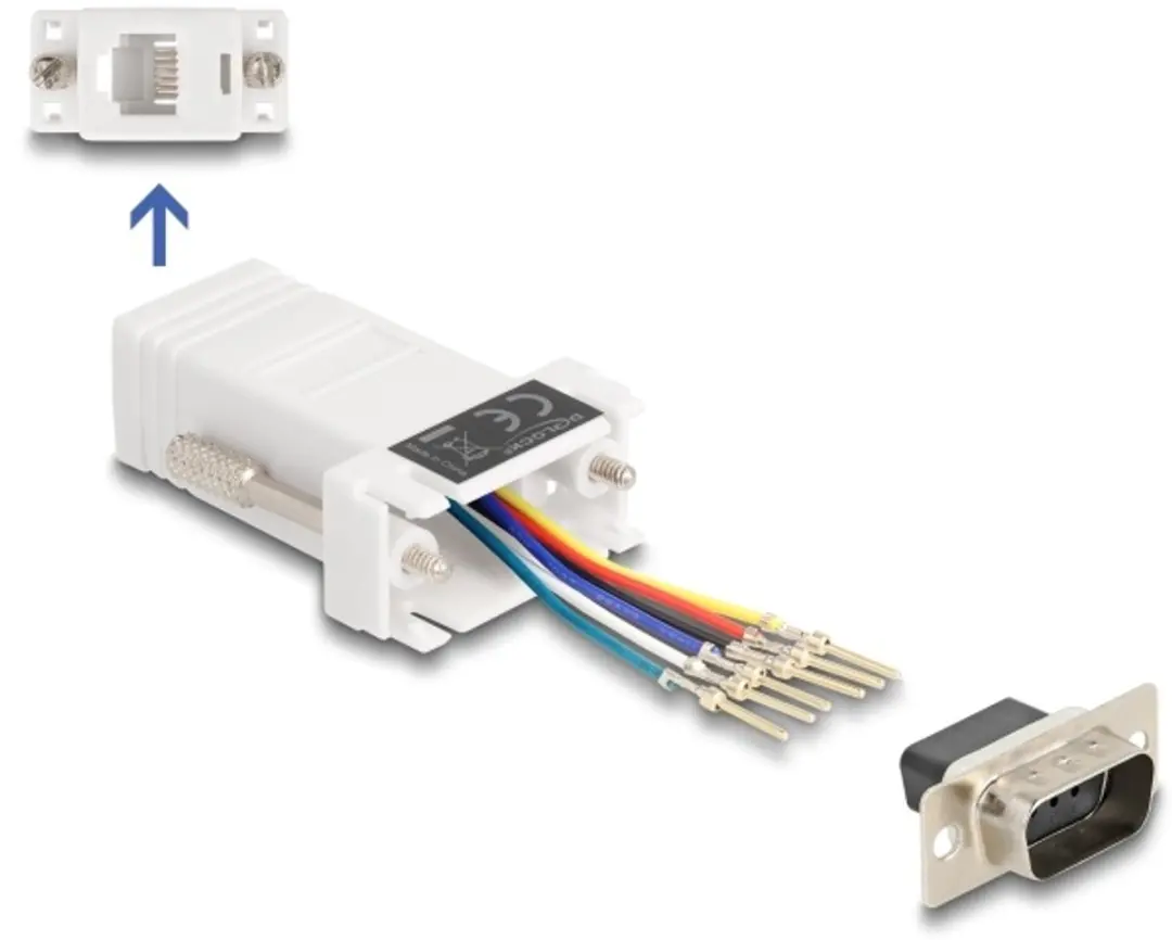 Delock D-Sub 9 Pin naar RJ12 Adapter