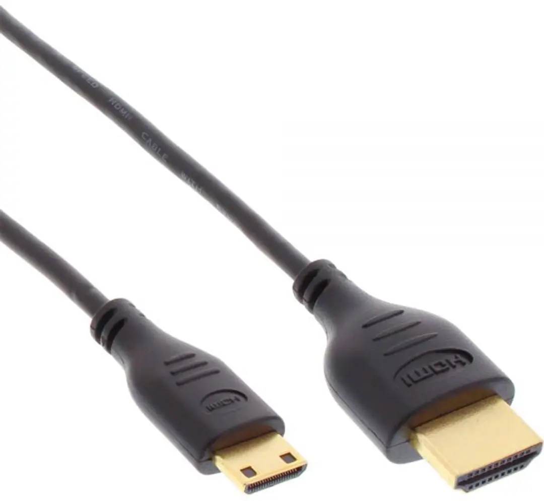 InLine Mini HDMI Kabel 2.0 4K60Hz 1,8m - Zwart - afbeelding 6 van 6