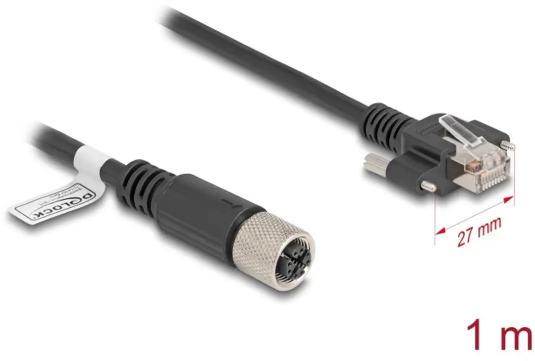 Delock M12 X-coded 8-pin Kabel