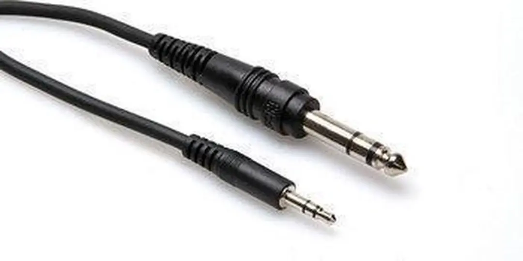 Hosa CMS-105 Kabel - Mini Jack naar Jack 1.5m - Zwart