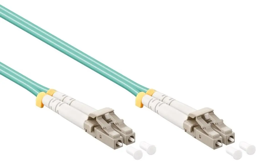 Goobay LC Duplex OM3 Patchkabel - 2m - Turquoise