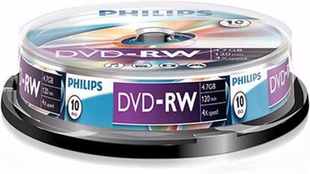 Philips DVD-RW 4,7GB 10 Stuks - DN4S4B10F