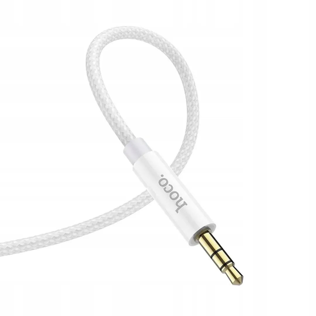 Hoco AUX Kabel 3,5mm Jack naar USB-C 1m - Zilver