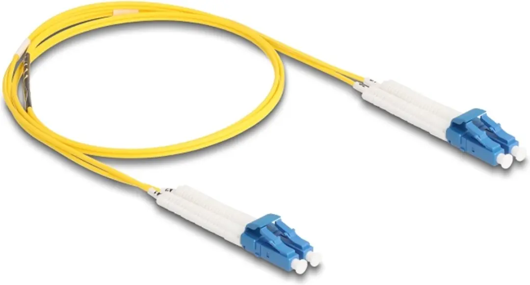 Delock LC Duplex naar LC Duplex OS2 Singlemode 1m - Geel