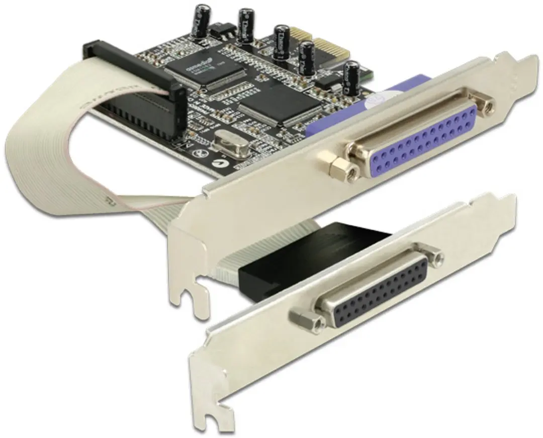 Delock PCI Express x1 Card to 2 x Parallel