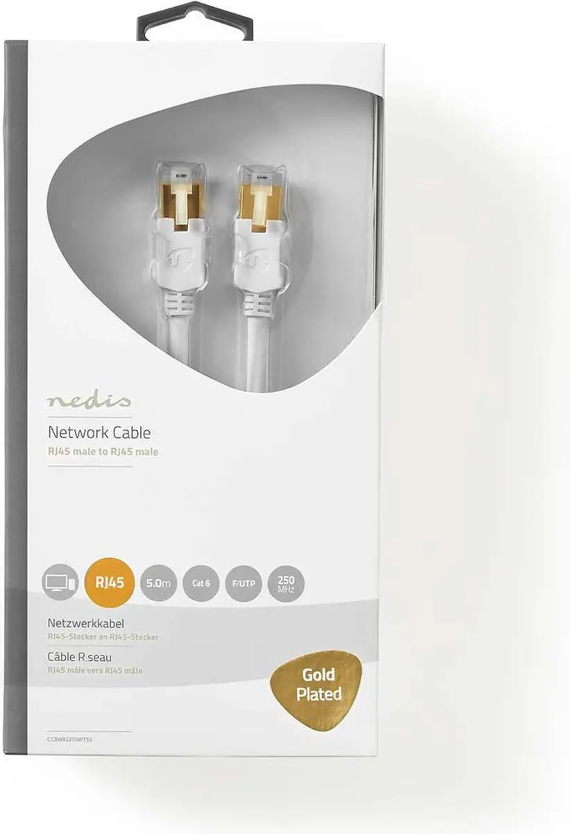 Nedis CAT6 Netwerkkabel CCBW85210WT50 5m - Wit