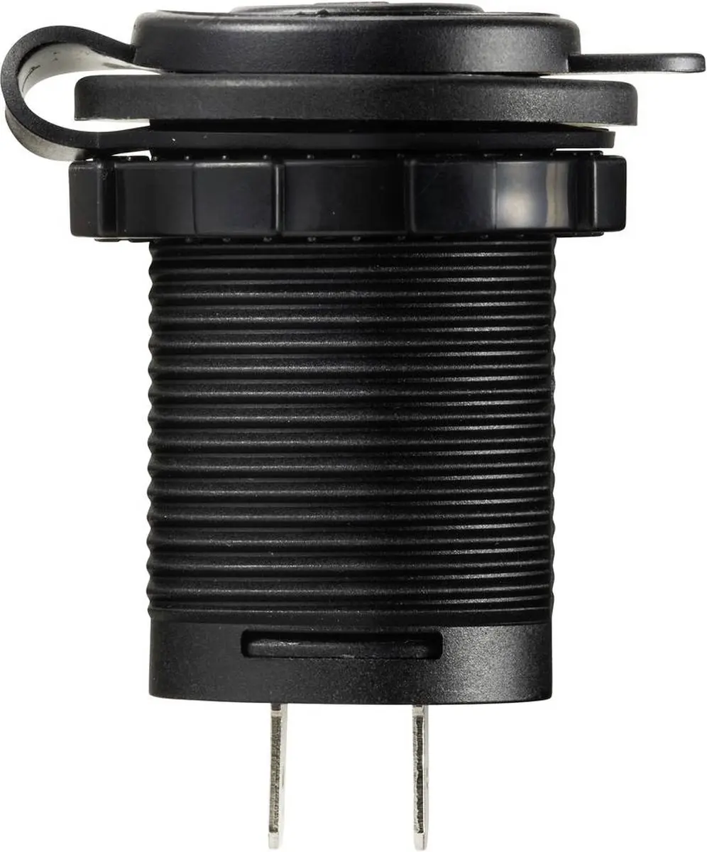 Tru Components TC-12114140 USB Inbouwbus - Verlicht Blauw - Zwart