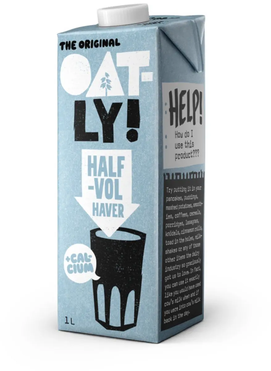 Oatly Haverdrank Calcium Halfvol 1L