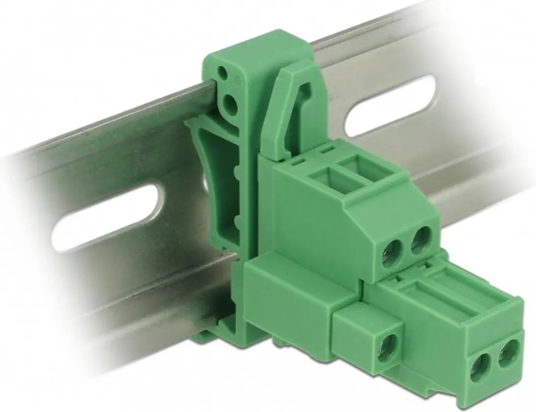 Delock DIN-rail Terminalblokset 2-polig met schroefslot