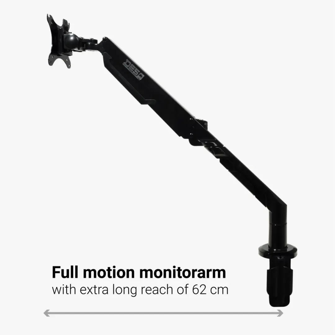 Desq Dubbele Monitorarm 17-32" - 62cm - Zwart