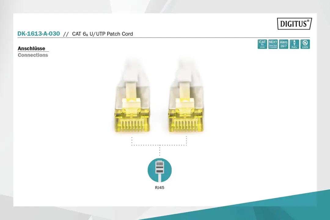 Digitus DK-1613-A-030 UTP Kabel Cat6 - 3m Grijs