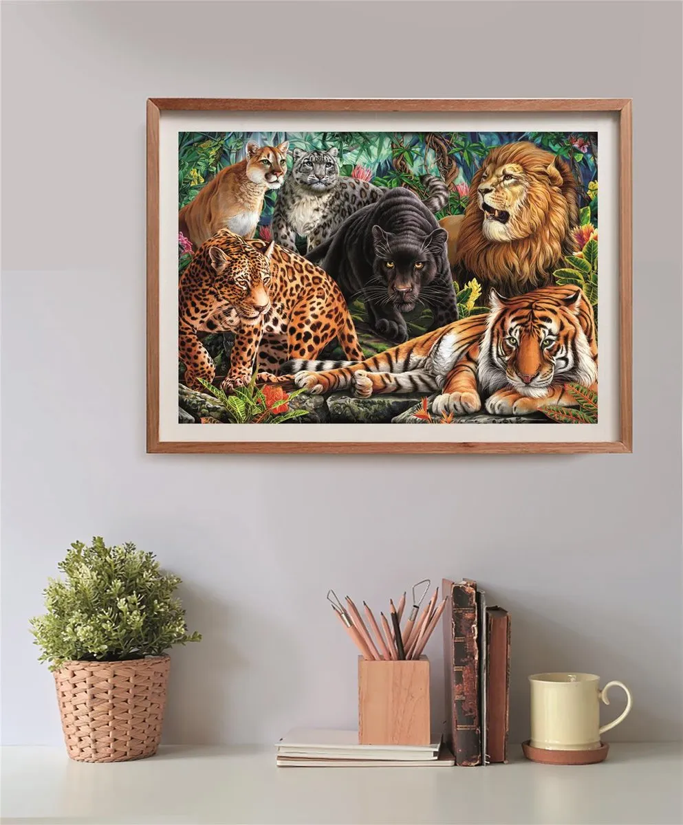 Clementoni Wilde Katten Puzzel 500 Stukjes - Multikleur
